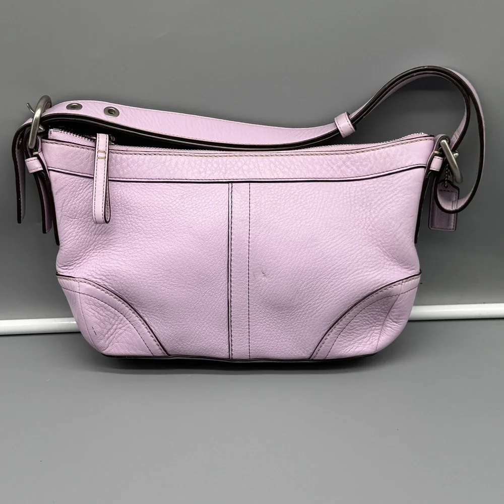 Vintage Y2K‎ Coach Madison F12321 Lavender Leather Shoulder Bag Hobo Purple